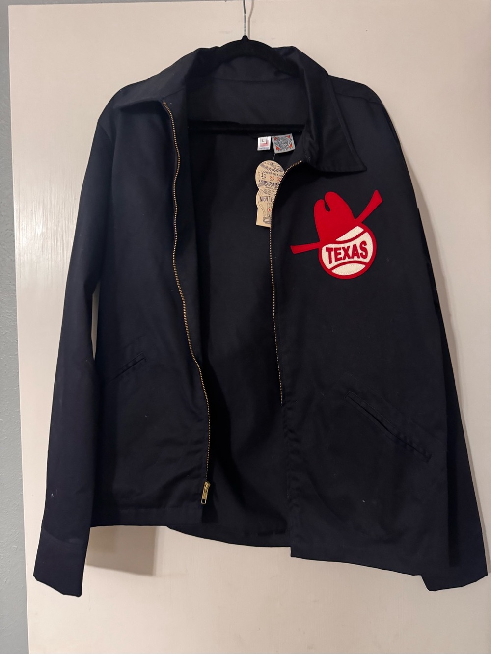 NWT Ebbets Field Flannels Texas Senators Ground Crew Work Jacket Men’s
